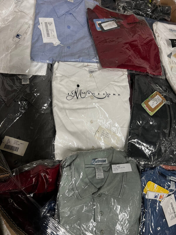 Clothing Pallet 650+ Pieces (Golf/Polo/Dress Shirts)