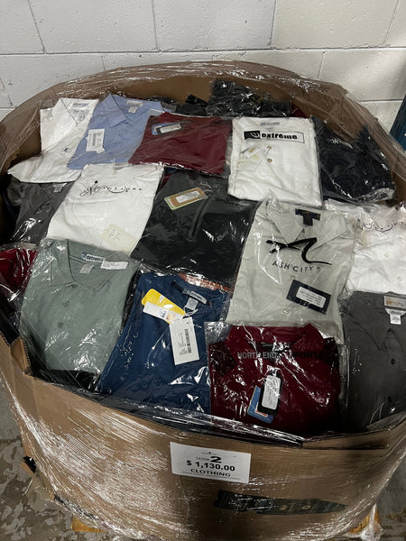 Clothing Pallet 650+ Pieces (Golf/Polo/Dress Shirts)