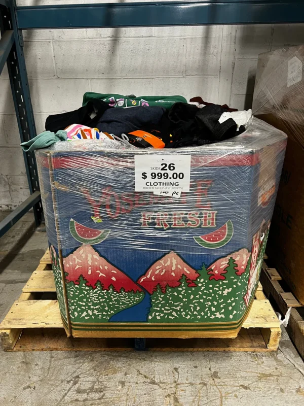 Clothing Pallet Mixed Retailers 400 pieces